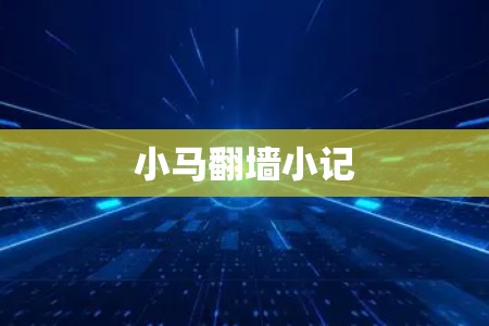 小马翻墙小记