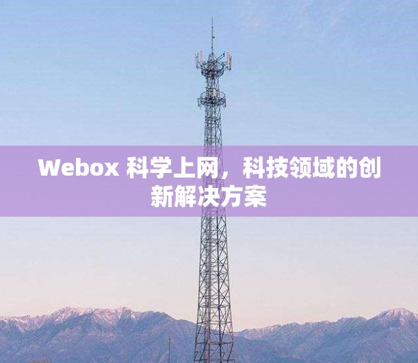 Webox 科学上网，科技领域的创新解决方案