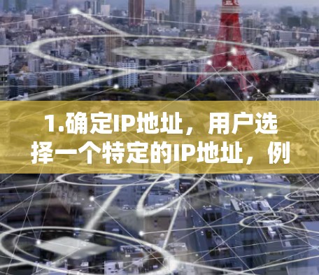 1.确定IP地址,用户选择一个特定的IP地址,例如192.168.1.1,以确保与特定服务提供商的连接 1.确定IP地址,用户选择一个特定的IP地址,例如192.168.1.1,以确保与特定服务提供商的连接