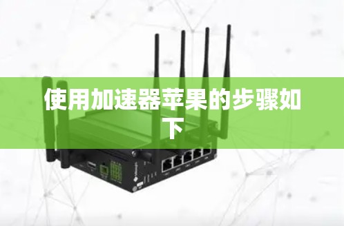 使用加速器苹果的步骤如下 使用加速器苹果的步骤如下