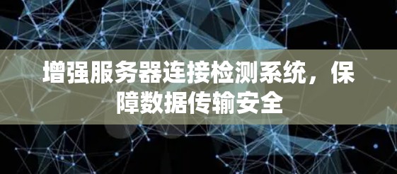 增强服务器连接检测系统，保障数据传输安全