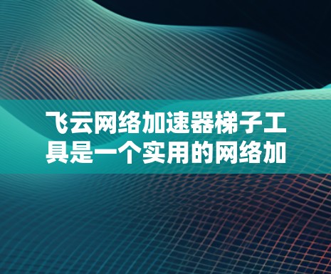 飞云网络加速器梯子工具是一个实用的网络加速器，帮助用户更快地连接到互联网。以下是对该工具的详细说明